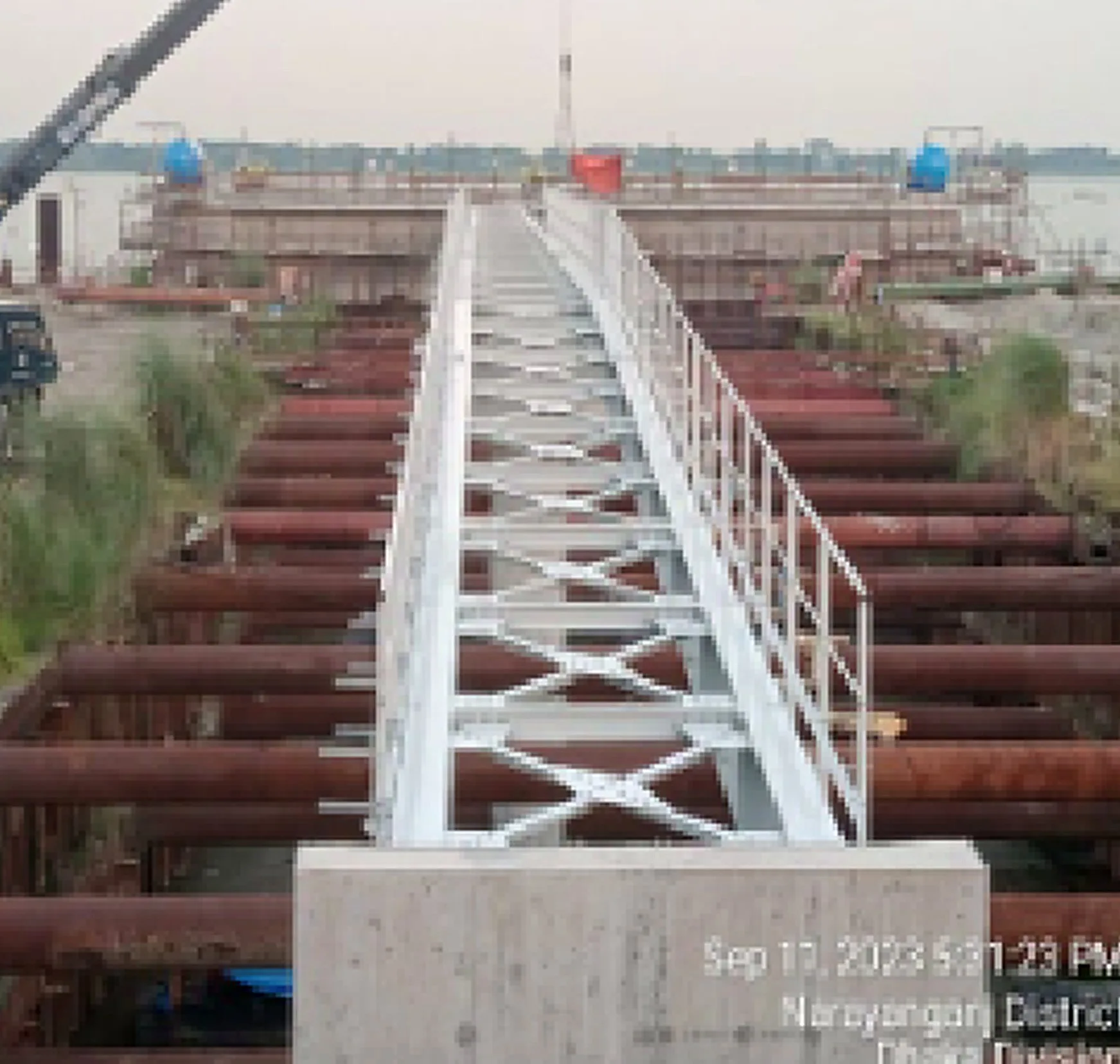 Steel Structure Foot Over Bridge (100 meter) Works — project photo