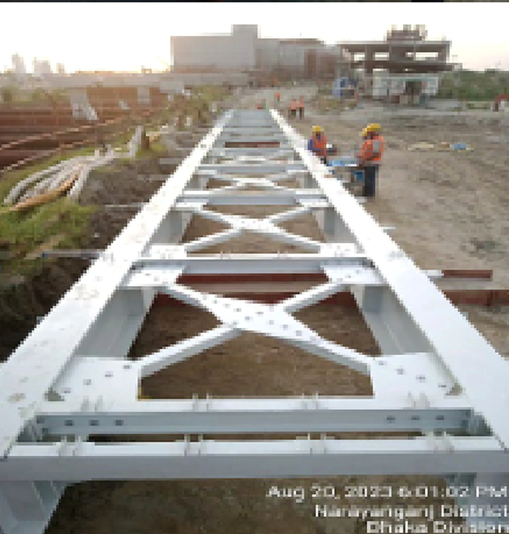 Steel Structure Foot Over Bridge (100 meter) Works — project photo