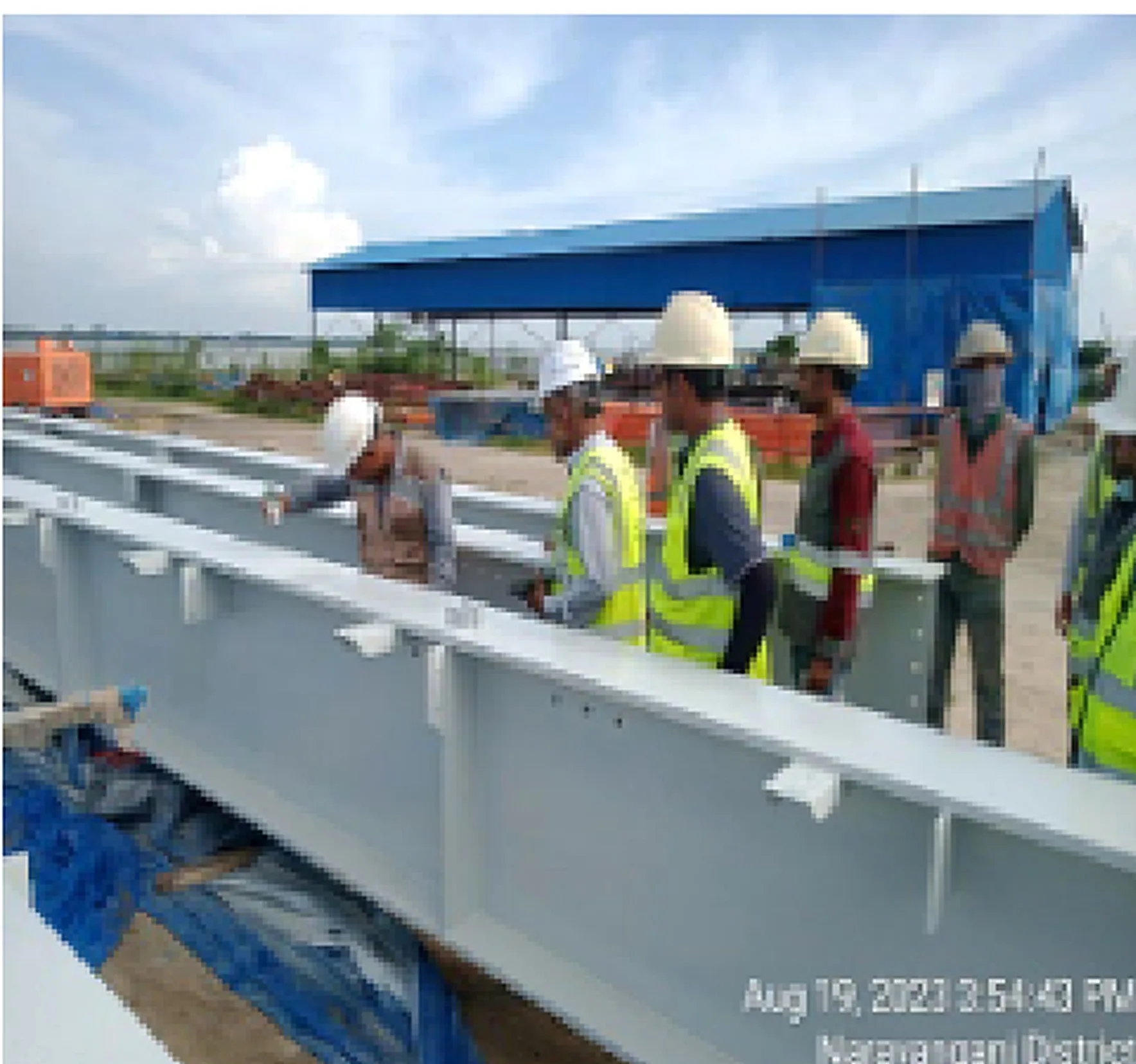 Steel Structure Foot Over Bridge (100 meter) Works — project photo