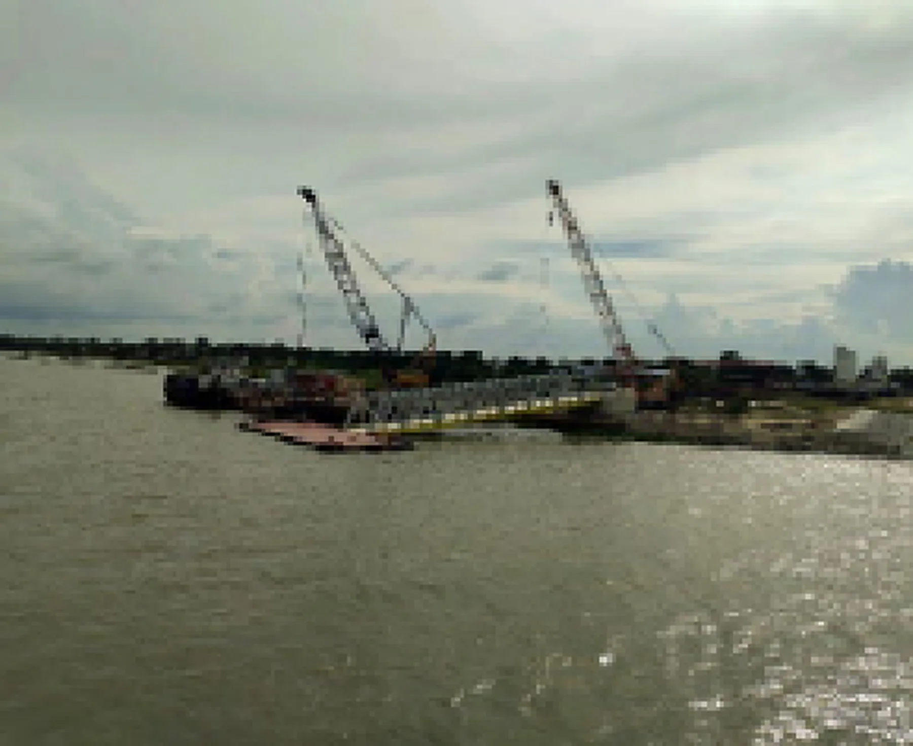 Steel Structure Gangway (65m) Works at Intake — project photo