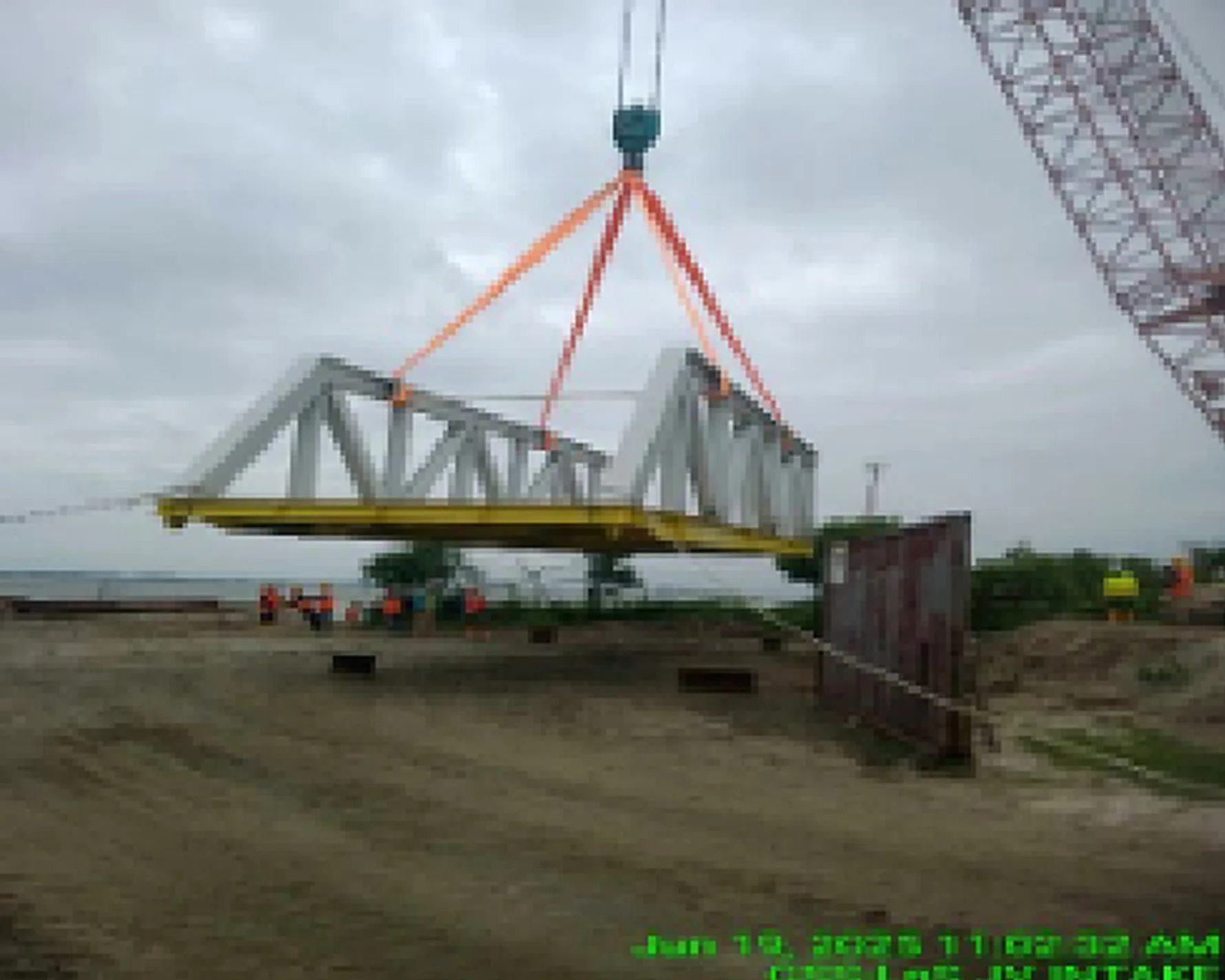 Steel Structure Gangway (65m) Works at Intake — project photo