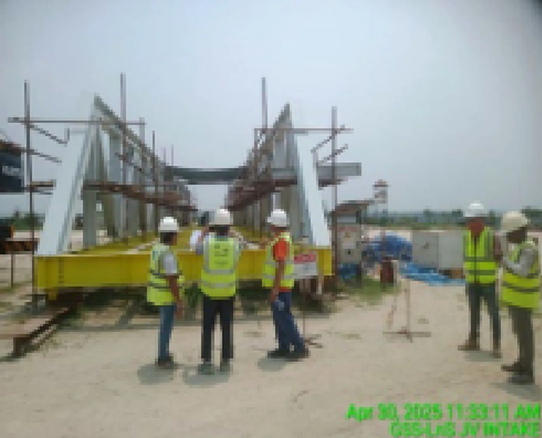 Steel Structure Gangway (65m) Works at Intake — project photo