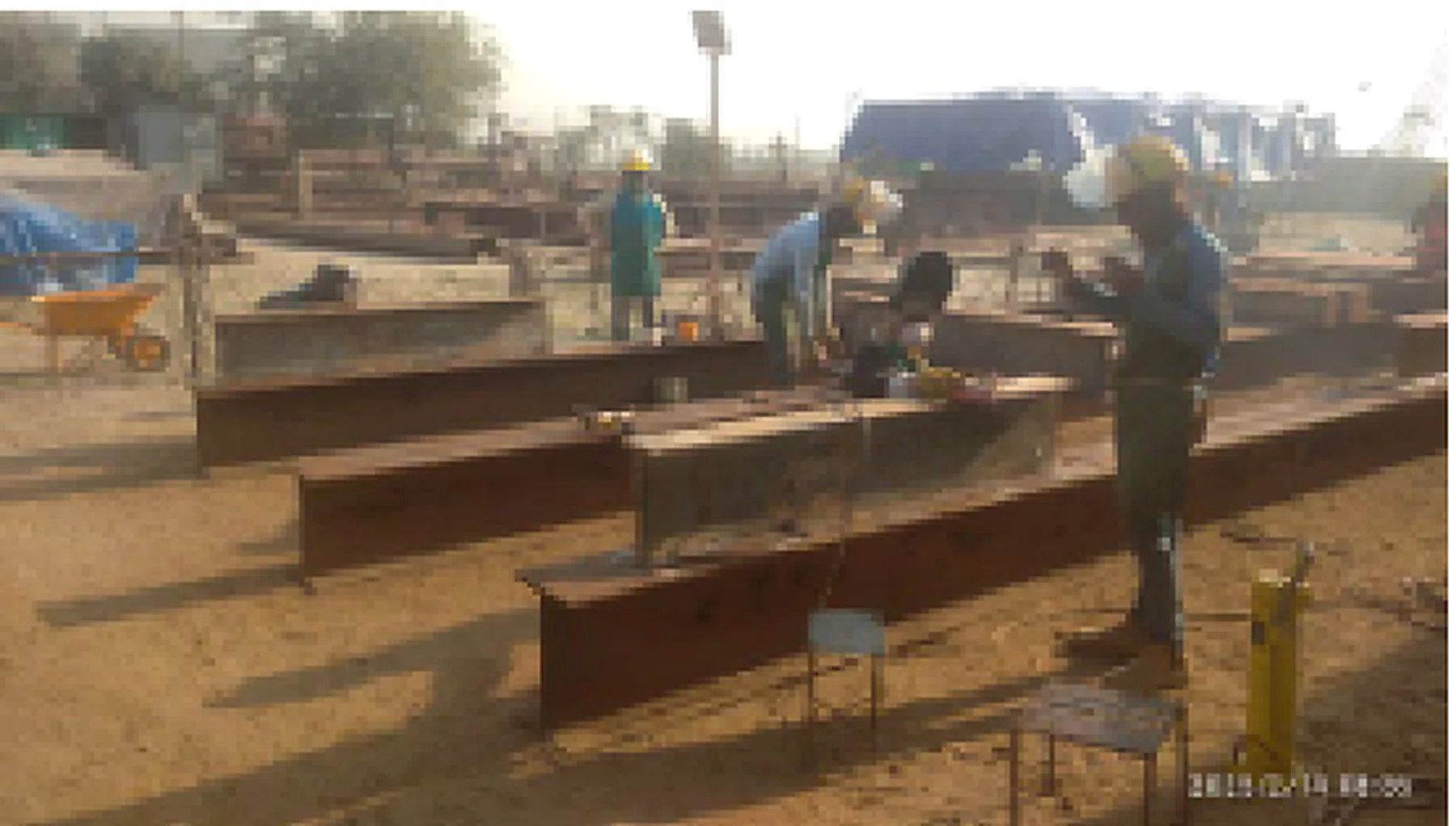 Steel Structure Gangway (65m) Works at Intake — project photo